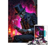 Puzzle per adulti da 1000 pezzi: Baron Samedi con cilindro Difficile e stimolante donne Antistress Adatto a partire dai 14 anni Gioco (38x26cm)