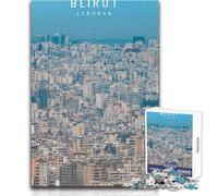 Puzzle per adulti da 1000 pezzi Beirut,rompicapo per famiglie,ma anche giocattoli divertenti e umoristici,decorazione da parete,dimensioni 38x52cm
