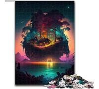 Puzzle per adulti da 1000 pezzi "Bella piccola isola" in legno perfetto per decorare la casa o l'ufficio ideale come regalo di Natale decorazione artistica fai da te perfetto regalo di compleanno