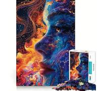 Puzzle per adulti da 1000 pezzi,Bellezza della Dea Cosmica,incastro perfetto,gioco di logica,regalo,gioco lento,regalo di Natale (50x75cm)