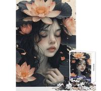 Puzzle per adulti da 1000 pezzi bellezza floreale decorazione per la casa giocattoli regalo per compleanni giochi per famiglie migliorare l'amore tra coppie dimensioni 38x26cm