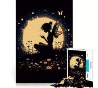 Puzzle per adulti da 1000 pezzi,bellissima ragazza dei sogni,design premium con bordi decorati,puzzle logico per il tempo libero,divertimento natalizio e decorazione artistica (38x26cm)