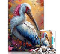Puzzle per adulti da 1000 pezzi, bellissimo ibis, gioco educativo per famiglie, decorazione da parete, regali unici per compleanno e Natale (38x26cm)