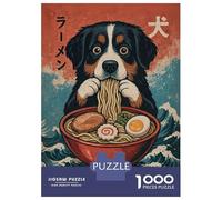 Puzzle Per Adulti Da 1000 Pezzi Bernese Mountain Dog Ramen Puzzle Gioco Rompicapo Antistress Regali Unici Per Compleanno E Natale 38x26cm/1000pcs