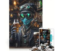 Puzzle per adulti da 1000 pezzi "Birre extraterrestri", gioco pratico, divertente e umoristico, collezione d'artista, belle arti 50x75cm