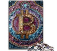 Puzzle per adulti da 1000 pezzi Bitcoin per età 14 e oltre Giochi divertenti Attività divertenti a casa, regali di compleanno, regali di viaggio 26x38cm
