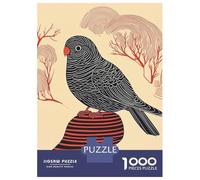 Puzzle Per Adulti Da 1000 Pezzi Black Bird on Striped Rock Puzzle Gioco Rompicapo Per Divertimento in Famiglia Interazione Genitore-figlio 70x50cm/1000pcs