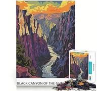 Puzzle per adulti da 1000 pezzi Black Canyon of The Gunnison,gioco di logica a incastro,gioco facile,decorazione natalizia da parete (38x52cm)