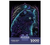 Puzzle Per Adulti Da 1000 Pezzi Black Light Cat 7 Puzzle Per Adulti Giochi Rilassanti Difficili Ottimo Regalo Per I Giocatori 70x50cm/1000pcs