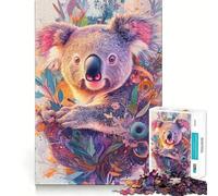 Puzzle per adulti da 1000 pezzi "Blooming Koala Dream" con intagli di precisione,divertente per risolvere problemi,per momenti di relax,decorazione natalizia da parete 38x26cm