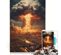 Puzzle per adulti da 1000 pezzi, Bomba atomica, gioco per famiglie, migliora la memoria, adatto come decorazione da scrivania, 38x26cm