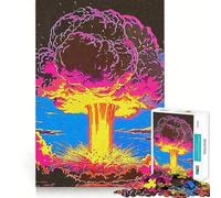 Puzzle per adulti da 1000 pezzi,Bomba atomica,Incastro perfetto,Arte,Gioco intelligente,Gioco lento,Regalo di Natale (38x52cm)