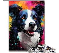 Puzzle per adulti da 1000 pezzi, Border Collie Nebula, dimensioni 50x75cm, attività per la casa per feste, compleanni e serate di giochi in famiglia