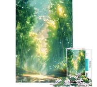 Puzzle per adulti da 1000 pezzi Bosco di bambù di Arashiyama giocattolo fai-da-te per adulti ideale per passare il tempo durante le vacanze o come regalo per gli appassionati di videogiochi (50x75cm)