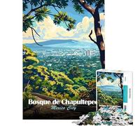 Puzzle per adulti da 1000 pezzi Bosco di Chapultepec Città del Messico Puzzle per adulti giochi rilassanti difficili regali per amici e familiari (dimensioni 50x75cm)