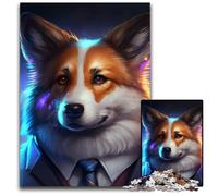 Puzzle per adulti da 1000 pezzi Boss Corgi Puzzle per adulti adolescenti, coppie e amici per compleanni, Natale 50x75CM/19,68x29,52 pollici