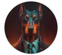 Puzzle per adulti da 1000 pezzi Boss Doberman Puzzle da 1000 pezzi Perfetto per adolescenti e divertimento in famiglia, compleanni 67,5x67,5 cm