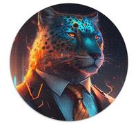 Puzzle per adulti da 1000 pezzi Boss Leopard, puzzle da 1000 pezzi con gioco interattivo per famiglie, bambini dai 14 anni in su (67,5x67,5 cm)