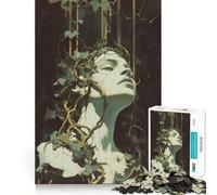 Puzzle per adulti da 1000 pezzi "Bound by The Roots of Time" con bordi perfetti,divertente gioco per allenare la mente e creare un'atmosfera accogliente e divertente con una scena natalizia (38x52cm)