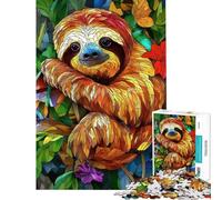 Puzzle per adulti da 1000 pezzi: bradipo nella vegetazione tropicale Puzzle rilassante per adulti ideale per divertirsi in famiglia compleanni e altre occasioni (dimensioni 50x75cm)