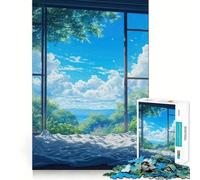 Puzzle per adulti da 1000 pezzi,"Brezza di tranquillità",con bordi sottili,ideale per creare,concentrarsi,divertirsi e rilassarsi,perfetto come regalo di compleanno (50x75cm)