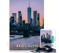Puzzle per adulti da 1000 pezzi Brooklyn Clean Cut Piece Brain Skill Play Free Time Game Christmas Art Piece (50x75cm)