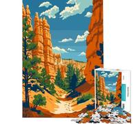 Puzzle per adulti da 1000 pezzi Bryce Canyon natura arte giochi rilassanti sfida per la mente e l'intelligenza giocattoli che creano dipendenza ottima idea regalo attività per tutta la famiglia