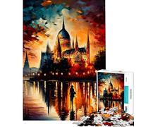 Puzzle per adulti da 1000 pezzi Budapest a colori giochi educativi giocattoli regali per il Secret Santa analisi e logica (dimensioni 38x52cm)
