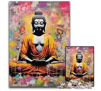 Puzzle per adulti da 1000 pezzi, Buddha colorato, puzzle impossibili per adulti, ideale per divertimento in famiglia, relax e regali per le feste, 26X38CM/10,23x14,96 pollici.