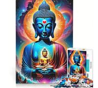Puzzle per adulti da 1000 pezzi, Buddha Cuore d'Amore, giochi rilassanti, difficoltà elevata, con poster abbinato e foglio di curiosità, 38x26cm