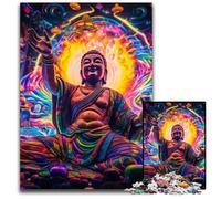 Puzzle per adulti da 1000 pezzi Buddha psichedelico, puzzle impossibili per adulti, rompicapo impegnativo per adolescenti, divertente serata di giochi in famiglia, 26X38CM/10,23x14,96 pollici.