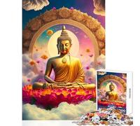 Puzzle per adulti da 1000 pezzi Buddha V Puzzle da 1000 pezzi Gioco divertente Regalo di Babbo Natale segreto Ma divertente e umoristico (38x26cm)