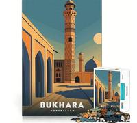 Puzzle per adulti da 1000 pezzi,Bukhara,Uzbekistan,con bordi perfetti,divertente gioco di concentrazione mentale,gioco tranquillo,decorazione natalizia,regalo (38x26cm)