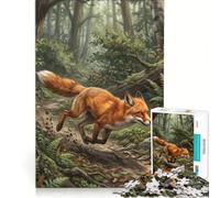 Puzzle per adulti da 1000 pezzi caccia alla volpe rossa gioco educativo difficile compleanno e Natale 38x26cm