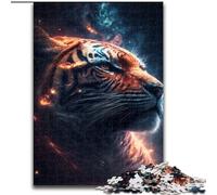 Puzzle per adulti da 1000 pezzi, Cacciatore di stelle, Tigre, in legno, attività divertente per la casa, 50x75cm, attività per famiglie, sfida per il cervello, regalo perfetto per adolescenti