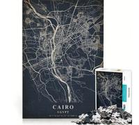 Puzzle per adulti da 1000 pezzi, Cairo, Egitto, gioco rompicapo, attività divertenti da fare in casa, lista dei desideri con Babbo Natale, 38x52cm