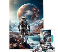 Puzzle per adulti da 1000 pezzi "Camminando nel cosmo" gioco educativo giocattolo didattico ottimo regalo e giocattolo per tutta la famiglia (dimensioni 38x52cm)