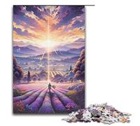 Puzzle per adulti da 1000 pezzi Campi di lavanda in Provenza Francia decorazione per la casa giocattoli offerte come regali per tutta la famiglia 1000 pezzi (38x26 cm)