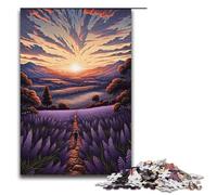 Puzzle per adulti da 1000 pezzi Campi di lavanda in Provenza Francia decorazione per la casa giocattoli offerte come regali per tutta la famiglia 1000 pezzi (38x26 cm)