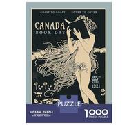 Puzzle Per Adulti Da 1000 Pezzi Canada Book Day Vintage Puzzle Giochi Rilassanti Taglio Di Precisione Interazione Genitore-figlio 70x50cm/1000pcs