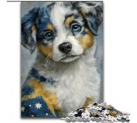 Puzzle per adulti da 1000 pezzi, cane affascinante, giocattolo educativo intellettuale decomprimente, ideale come regalo per tutta la famiglia dimensioni 26x38cm