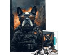 Puzzle per adulti da 1000 pezzi "Cane da guerra" - Gioco di logica e analisi difficile e stimolante ideale per decorare le pareti Adatto a partire dai 14 anni (50x75cm)