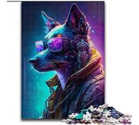 Puzzle per adulti da 1000 pezzi,cane meccanico colorato in legno,perfetto come decorazione fai da te o regalo di compleanno,50x75cm,divertente artigianato per la famiglia,perfetto per compleanni
