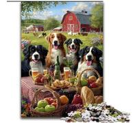 Puzzle per adulti da 1000 pezzi "Cani a picnic", puzzle impossibili per adulti, 50x75cm, attività divertente per la famiglia, sfida mentale, regalo perfetto per adolescenti