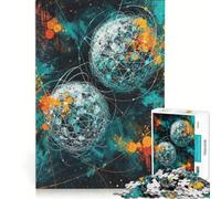 Puzzle per adulti da 1000 pezzi Caos Orbitale Gioco Rompicapo Divertimento per tutta la famiglia Lista dei desideri con Babbo Natale 38x52cm