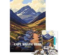 Puzzle per adulti da 1000 pezzi Cape Wrath Trail paesaggio scozzese gioco educativo rompicapo regalo di compleanno (dimensioni 38x52cm)