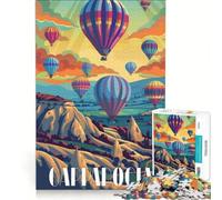 Puzzle per adulti da 1000 pezzi, Cappadocia colorata, gioco pratico, difficile e stimolante, ideale come regalo per tutta la famiglia 38x26cm