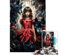 Puzzle per adulti da 1000 pezzi Cappuccetto Rosso giocattolo fai da te per le vacanze a casa ottimo regalo per gli appassionati di videogiochi (dimensioni 38x52cm)