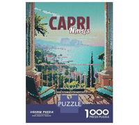 Puzzle Per Adulti Da 1000 Pezzi Capri Naples Vintage Mosaic Puzzle Gioco Rompicapo Per Divertimento in Famiglia Interazione Genitore-figlio 70x50cm/1000pcs