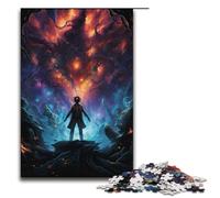 Puzzle per adulti da 1000 pezzi carta del lato oscuro puzzle psichedelico colorato del mago puzzle in legno gioco educativo sfida giocattolo 1000 pezzi (38x26 cm)